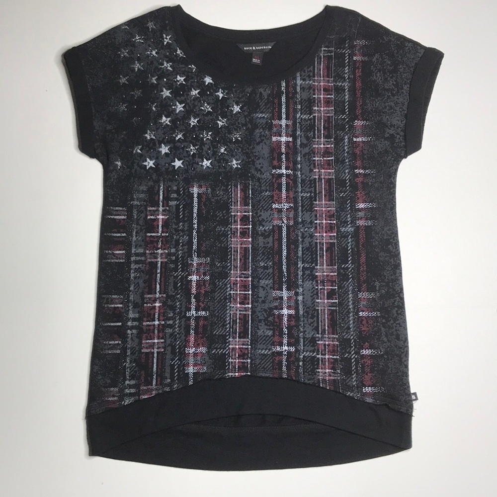 Rock & Republic Patriotic American Top XS